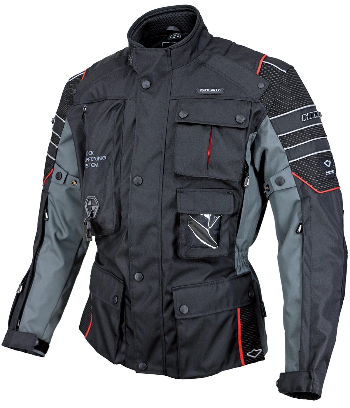 Motorrad-2 negro/rojo, vista frontal